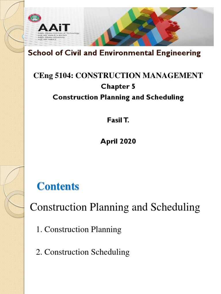 Construction Planning and Scheduling Guide | PDF | Normal Distribution ...