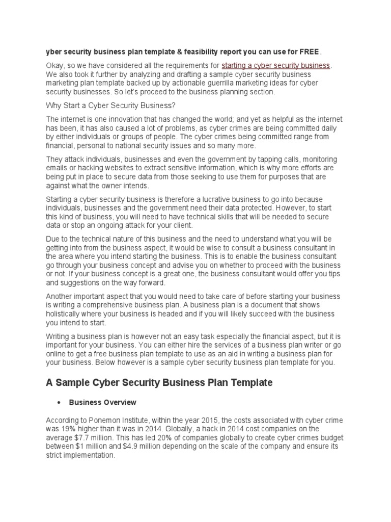 yber-security-business-plan-template-pdf-computer-security-security