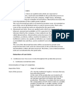 Process Costing Lost Units Lecture With Illustrative Problem