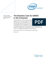 It@Intel: The Business Case For Wimax in The Enterprise