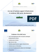 Role of business support in Moldovan SME development