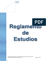 Reglamento de Estudios de Postgrado PDF