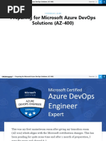 Preparing For Microsoft Azure DevOps Solutions (AZ-400)