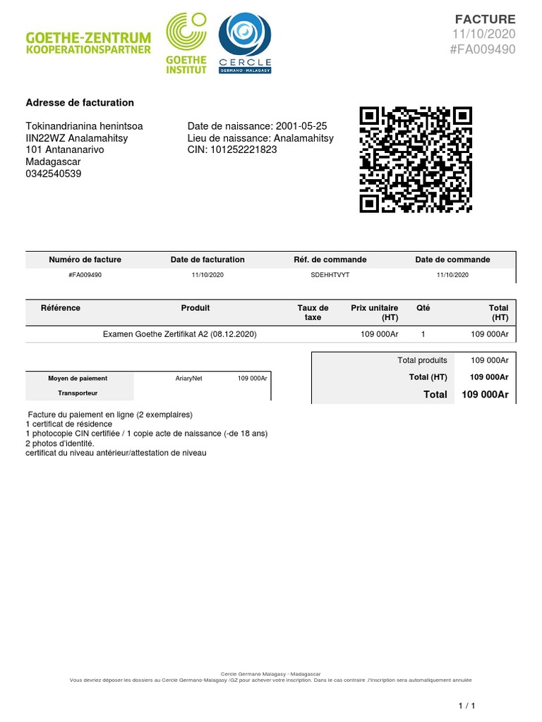 Facture CGM | PDF | Business