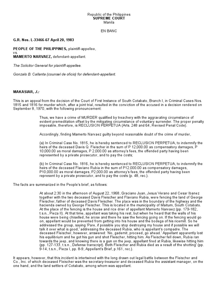 Supreme Court Ruling on Murder Case | PDF | Mitigating Factor | Murder