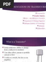 Presentation On Transistors: Presented by