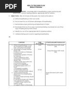 Breast Feeding - Teaching Plan