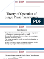 Theory of Operation of Single Phase Transformer - Custom Coils - CLIENT