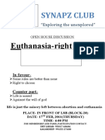 Euthanasia-Right To Die: Synapz Club