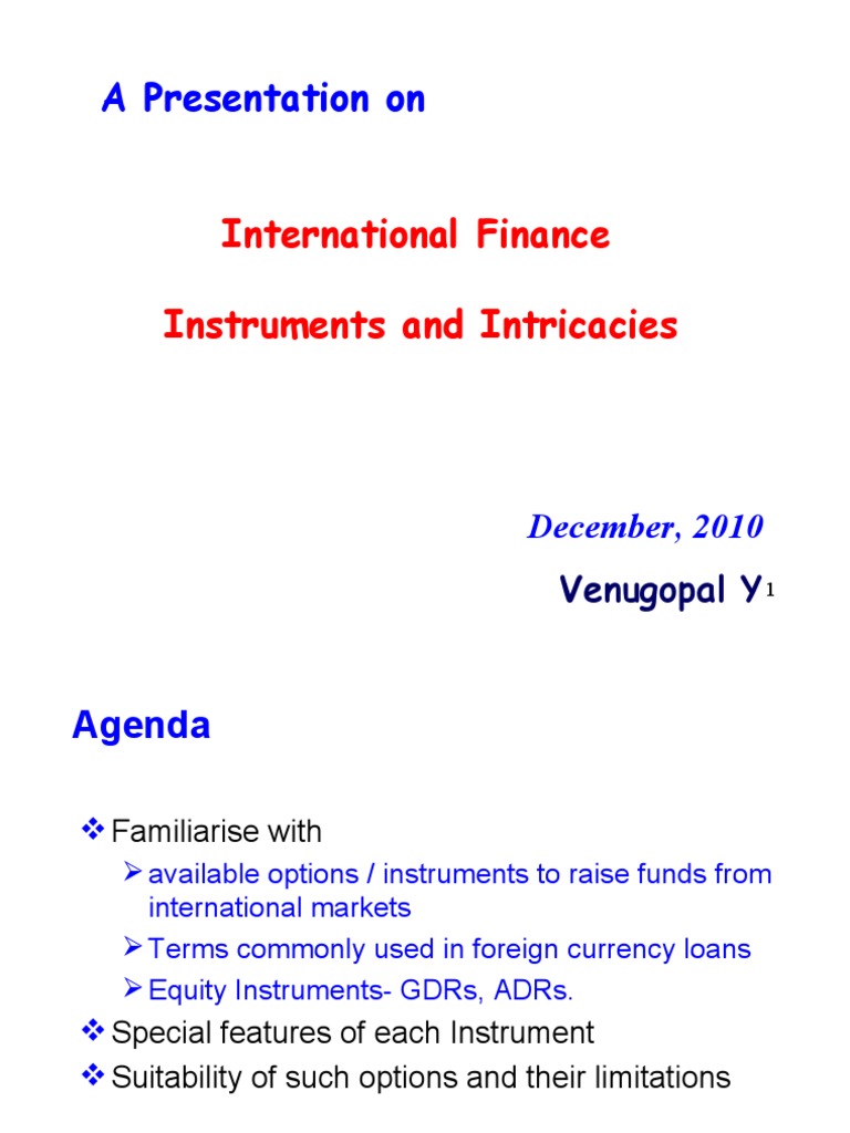 International Finance Instruments Overview | PDF | Investing ...