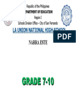 La Union National High School: Narra Este