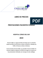 Libro de Precios Prestaciones Pctes. FONASA