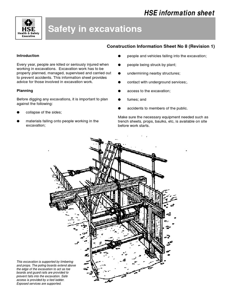 HSE Safety in Excavations PDF | PDF | Excavation (Archaeology)