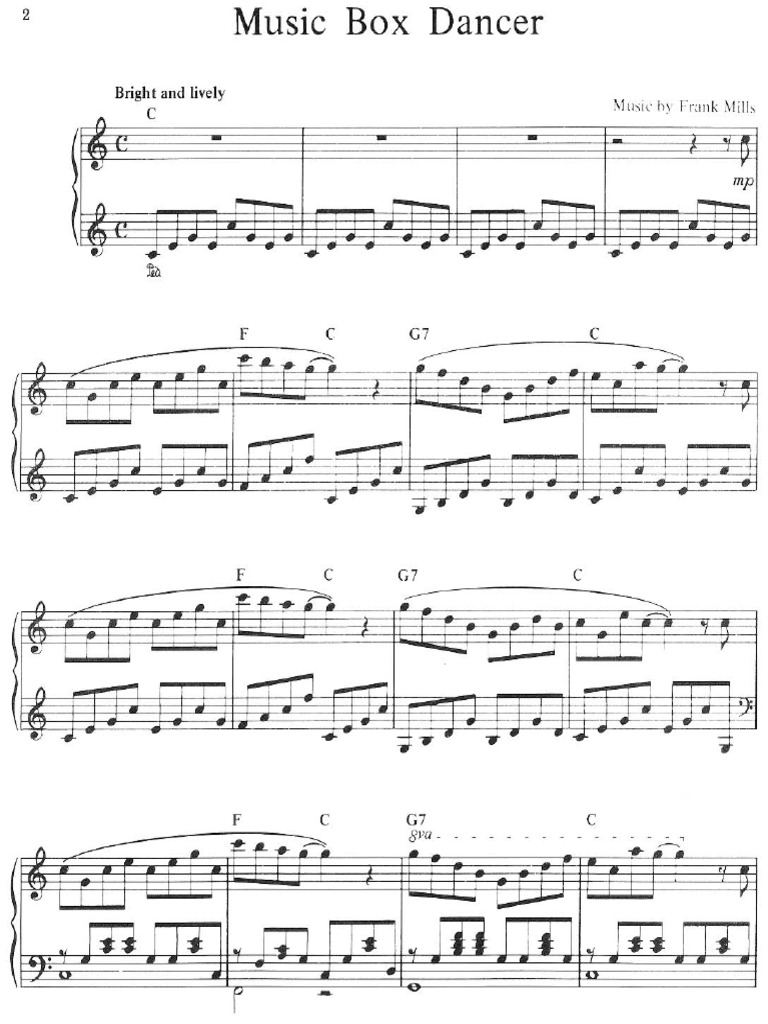 Music Box Dancer PDF