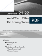 World War I, 1914-1918 The Roaring Twenties