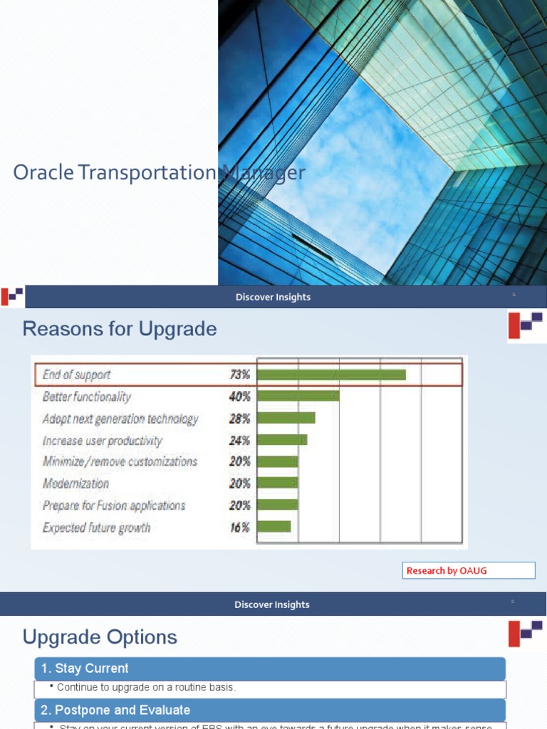 Oracle Transportation Manager: Discover Insights | PDF | Accounts ...