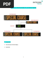 Technical Specifications of Led Display Board