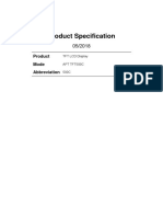 Product Specification: Product Mode Abbreviation Client Customer Audit Supplier