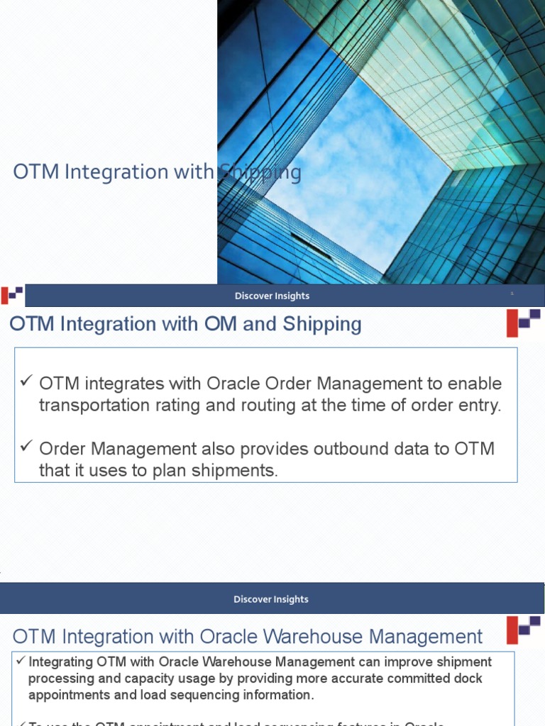 OTM Integration for Oracle Users | PDF | Accounts Payable | Computing