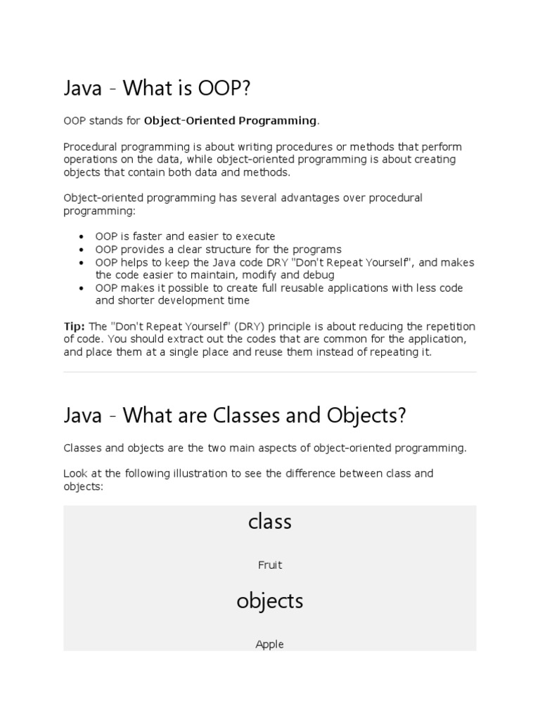 Java oop download free pdf class computer programming object