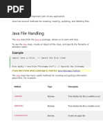 Java File Handling