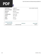 Reference No. SBI Account Number SBI Branch Purpose Transaction Date Amount Status Reason