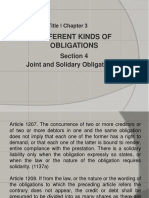 Articles 1207-1222 (Joint and Solidary Obligations)