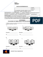 Guía de trabajo domiciliario de Matemática para 6° Básico