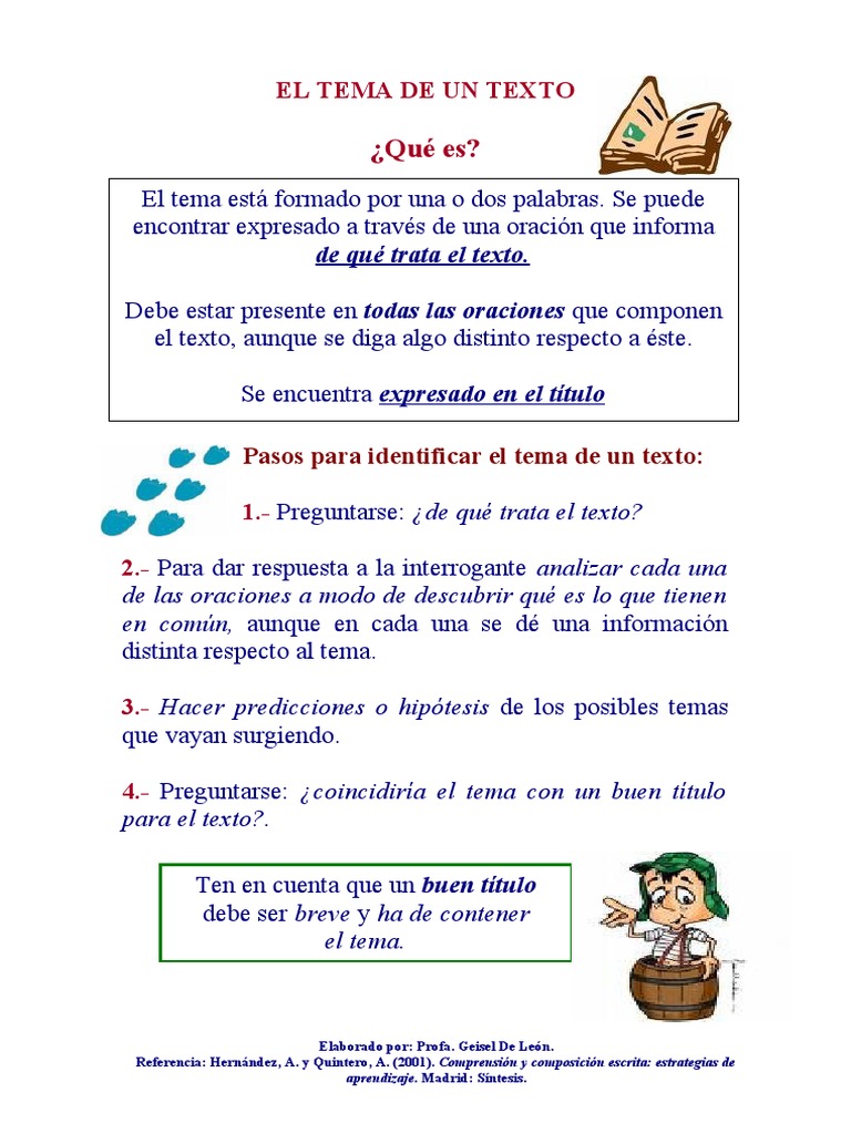 Estrategias para Identificar Temas | PDF | Estrellas | Oración ...