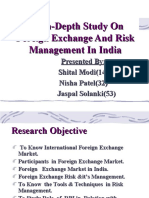 An In-Depth Study On Foreign Exchange and Risk Management in India