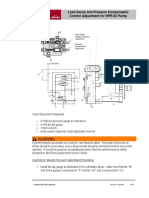 Load Sense and Pressure Compensator Control Adjustment For HPR-02 Pump