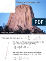 Lecture 2.4 Rates of Change and Tangent Lines