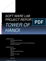 Soft Ware Lab Project Report: Tower of Hanoi