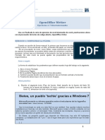 OpenOffice Writer Ejercicios Nivel Intermedio 1 Al 7 PDF