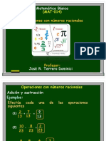 1.4 Operaciones Con Números Racionales