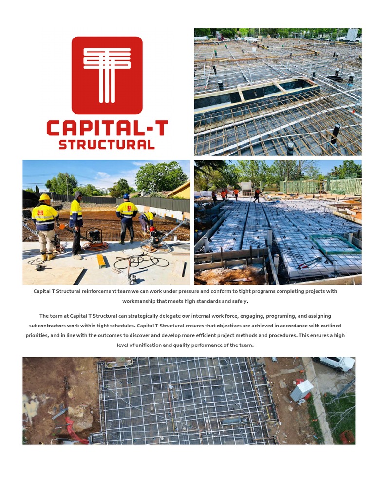 Capital T Structural - Capability Statment PDF | PDF | Economies | Business