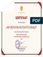 E Sertifikat ADE SRIWANDA OLIVIA HUTABARAT PDF