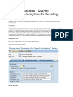 Inprocess Inspection - Quantity Confirmation During Results Recording