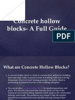 Concrete Hollow Blocks-A Full Guide