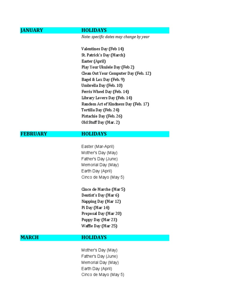 Pod Calendar Pdf Foods Cuisine