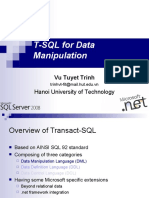 T-SQL For Data Manipulation: Hanoi University of Technology