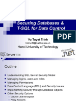 Securing Databases & T-SQL For Data Control: Hanoi University of Technology