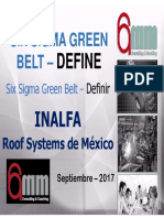 Six Sigma Green Belt Define v2