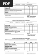 CULMINATING ACTIVITY REFLECTION SCORING SHEET - Printable