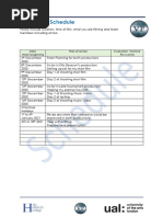 Production Schedule