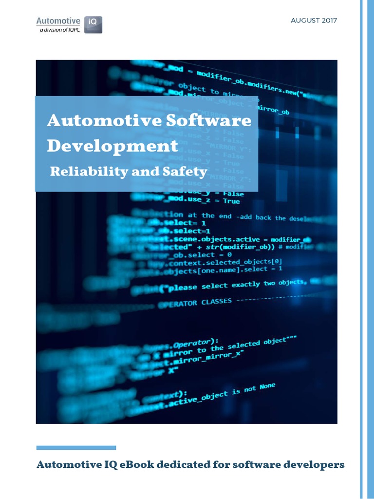 Automotive Software Development Reliability and Safty | PDF ...