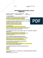 Toxicología y salud ambiental: evaluación escrita