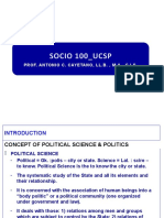 Socio 100 - Ucsp: Prof. Antonio C. Cayetano, LL.B., M.A., C.I.S