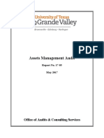 Asset Management Audit Results