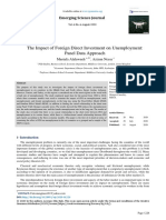 The Impact of Foreign Direct Investment On Unemplo PDF